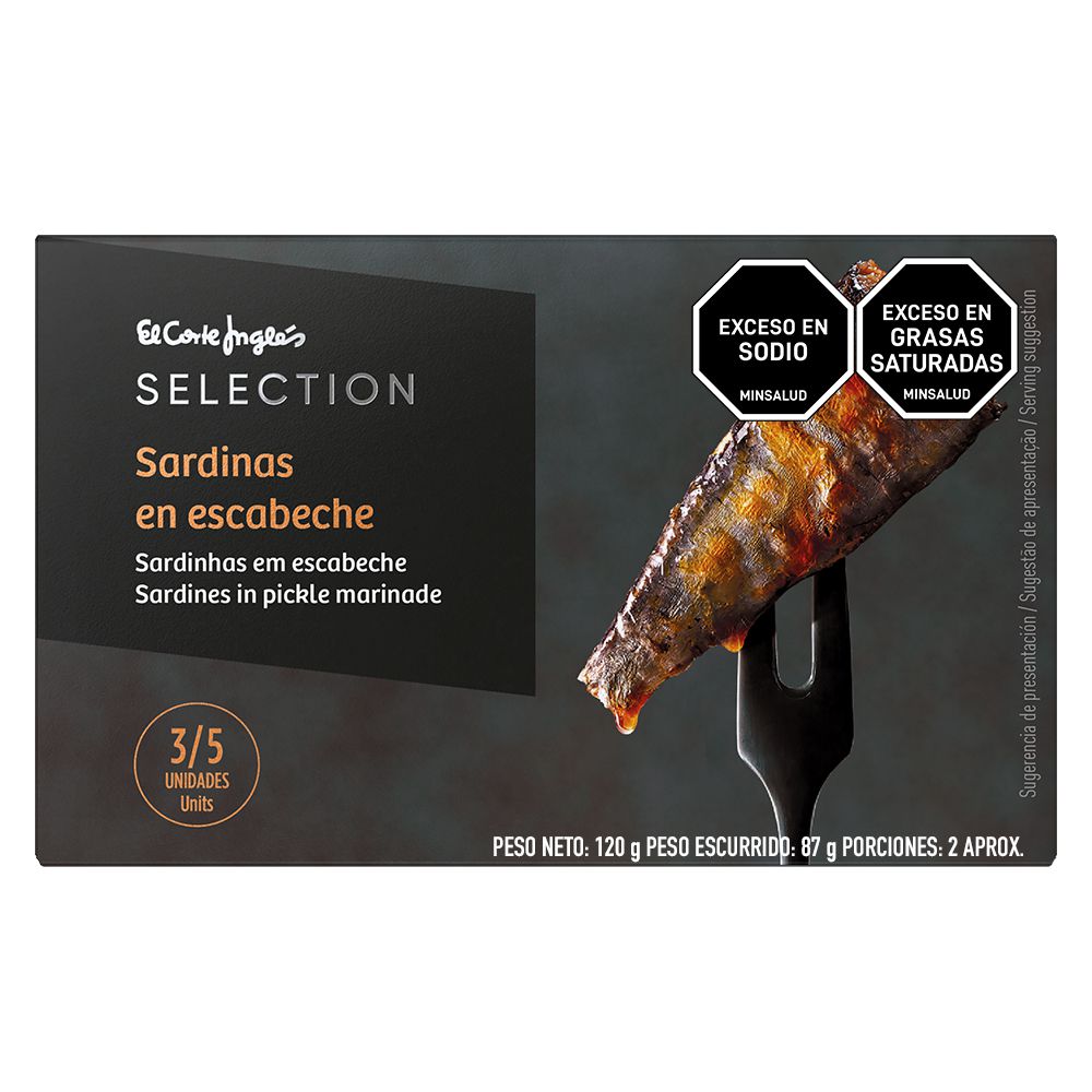 Sardinas EL CORTE INGLÉS MARCA EXCLUSIV en escabeche (87  gr) img #1
