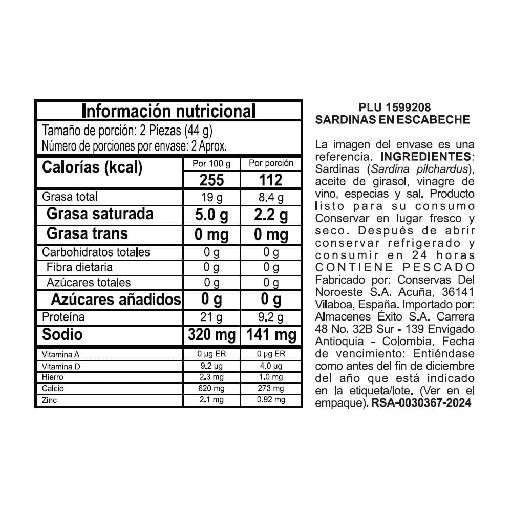 Sardinas EL CORTE INGLÉS MARCA EXCLUSIV en escabeche (87  gr) img #2