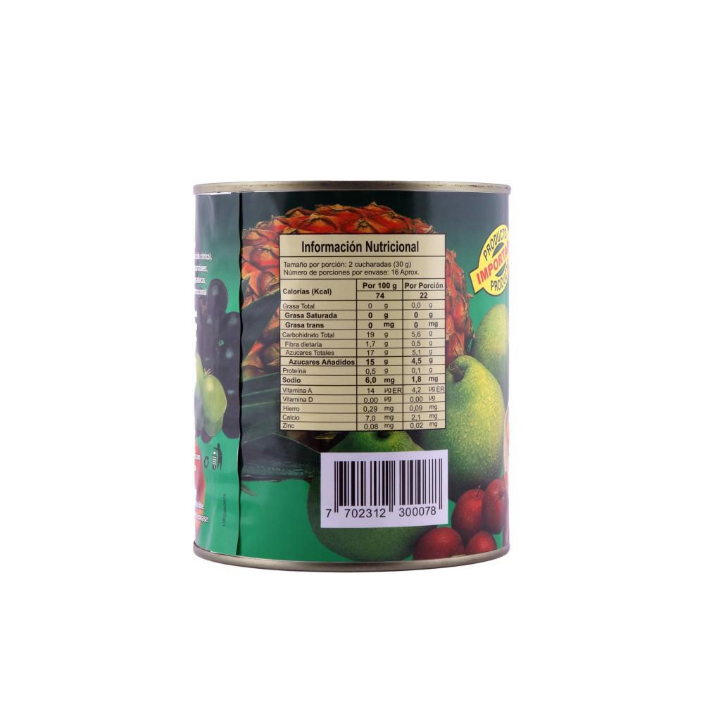 Coctel LA CORUNA de frutas en lata (480  gr) img #3