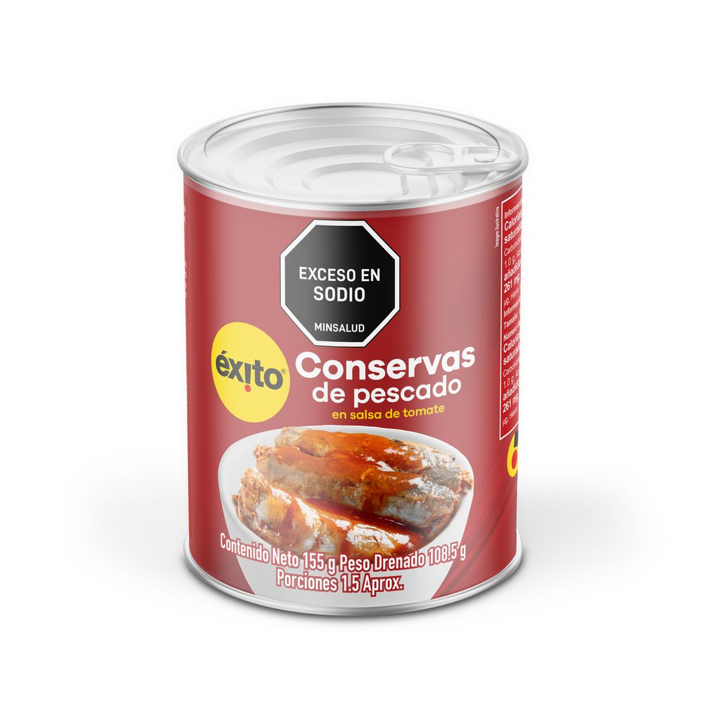 Conservas de pescado EXITO MARCA PROPIA en salsa de tomate (108.5  gr) img #1