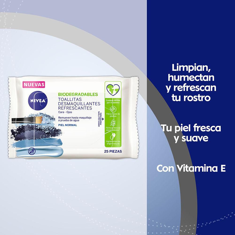 Toallitas desmaquillantes NIVEA refrescantes piel normal (25  und) img #4
