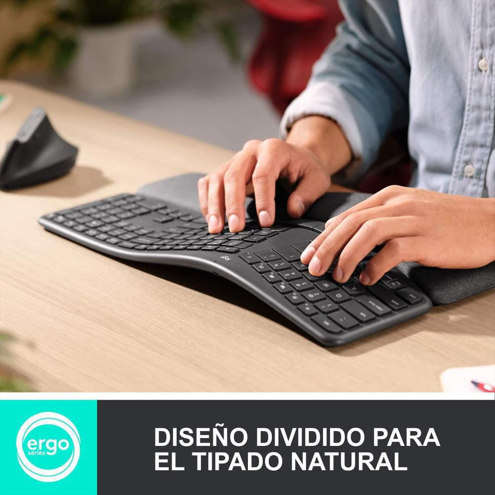 Teclado Inalámbrico Ergonómico Dividido Logitech Ergo K860 img #4