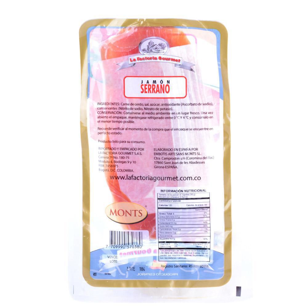 Jamón serrano LA FACTORIA GOURMET reserva (100  gr) img #2