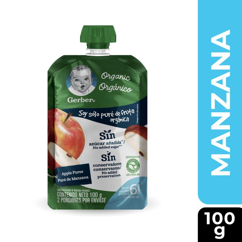 Compota GERBER manzana orgánica (100  ml) img #1