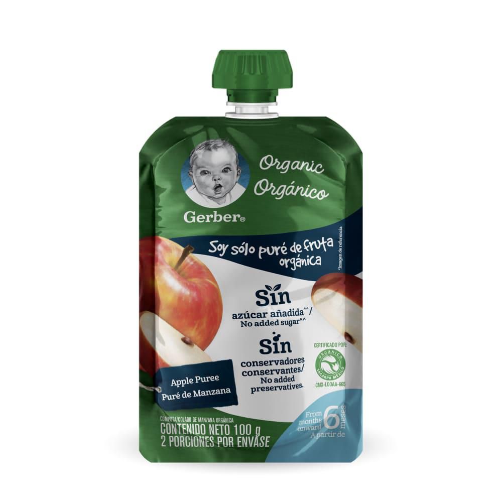 Compota GERBER manzana orgánica (100  ml) img #2