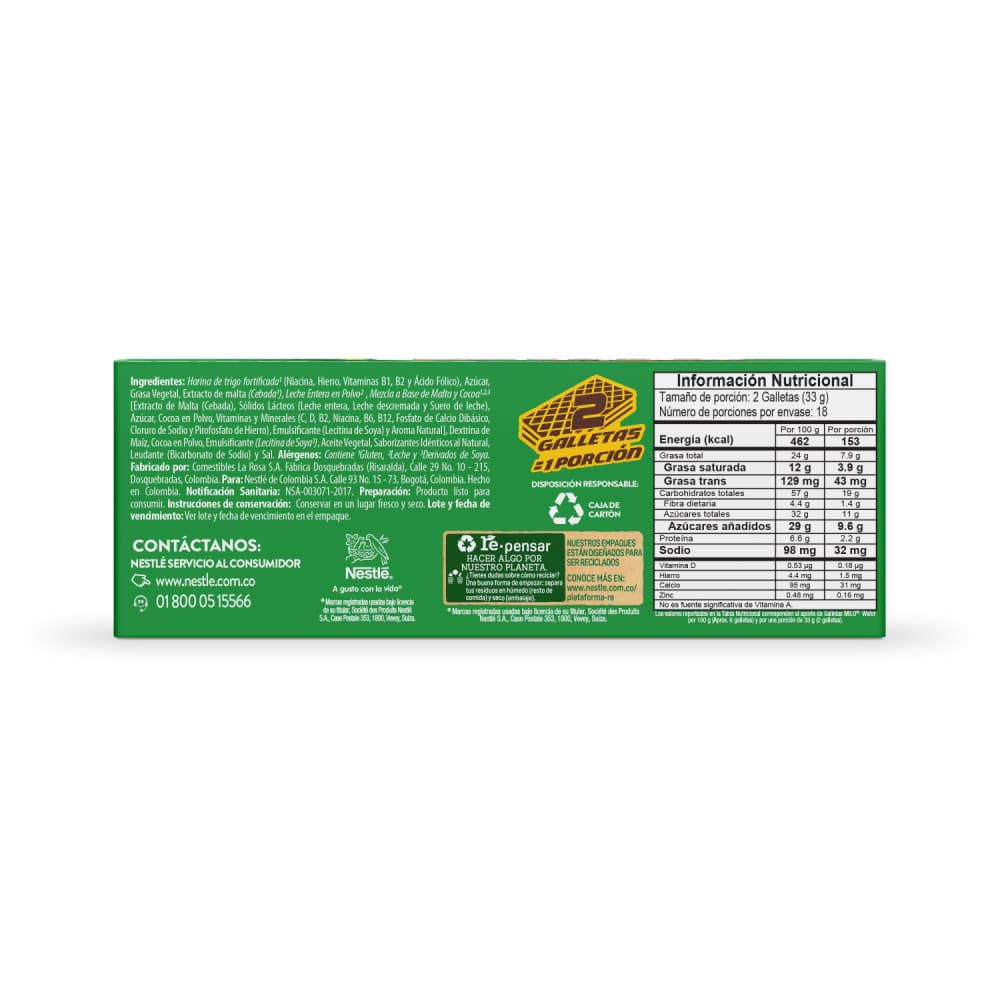 Galletas MILO con crema x 18 paquetes (594  gr) img #3