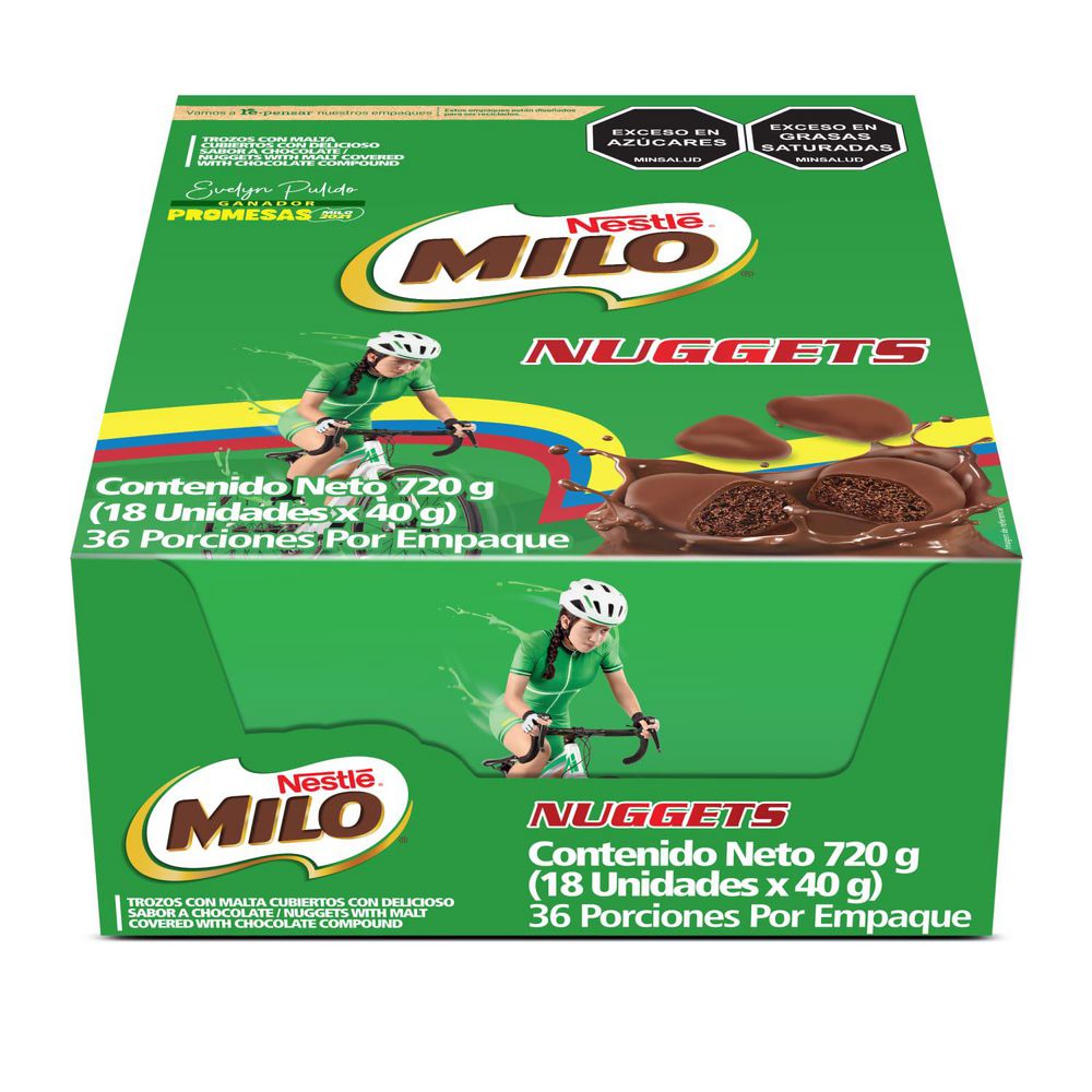 Nuggets chocolate MILO trozos con malta (720  gr) img #1