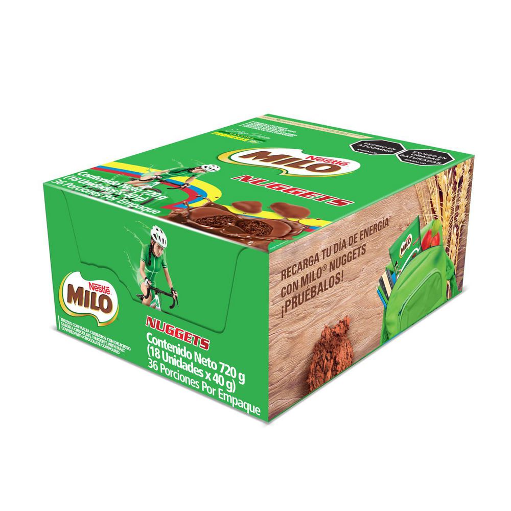 Nuggets chocolate MILO trozos con malta (720  gr) img #4