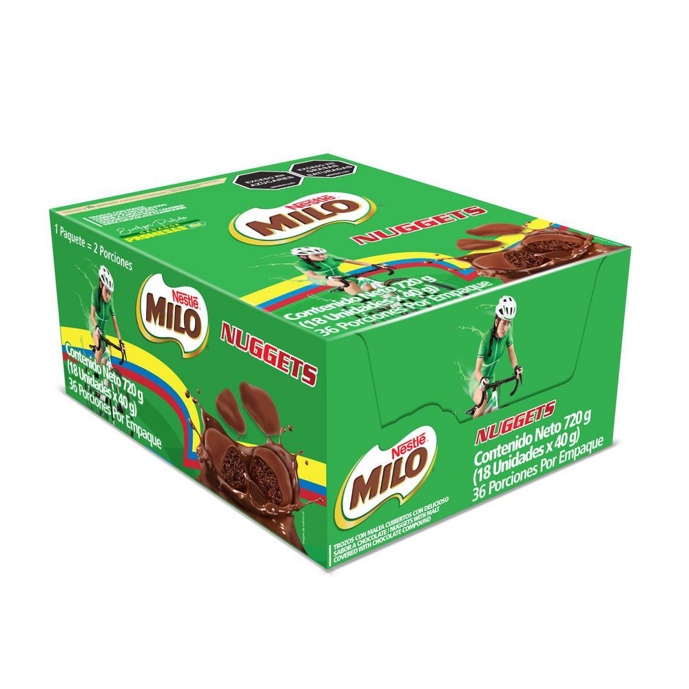 Nuggets chocolate MILO trozos con malta (720  gr) img #5