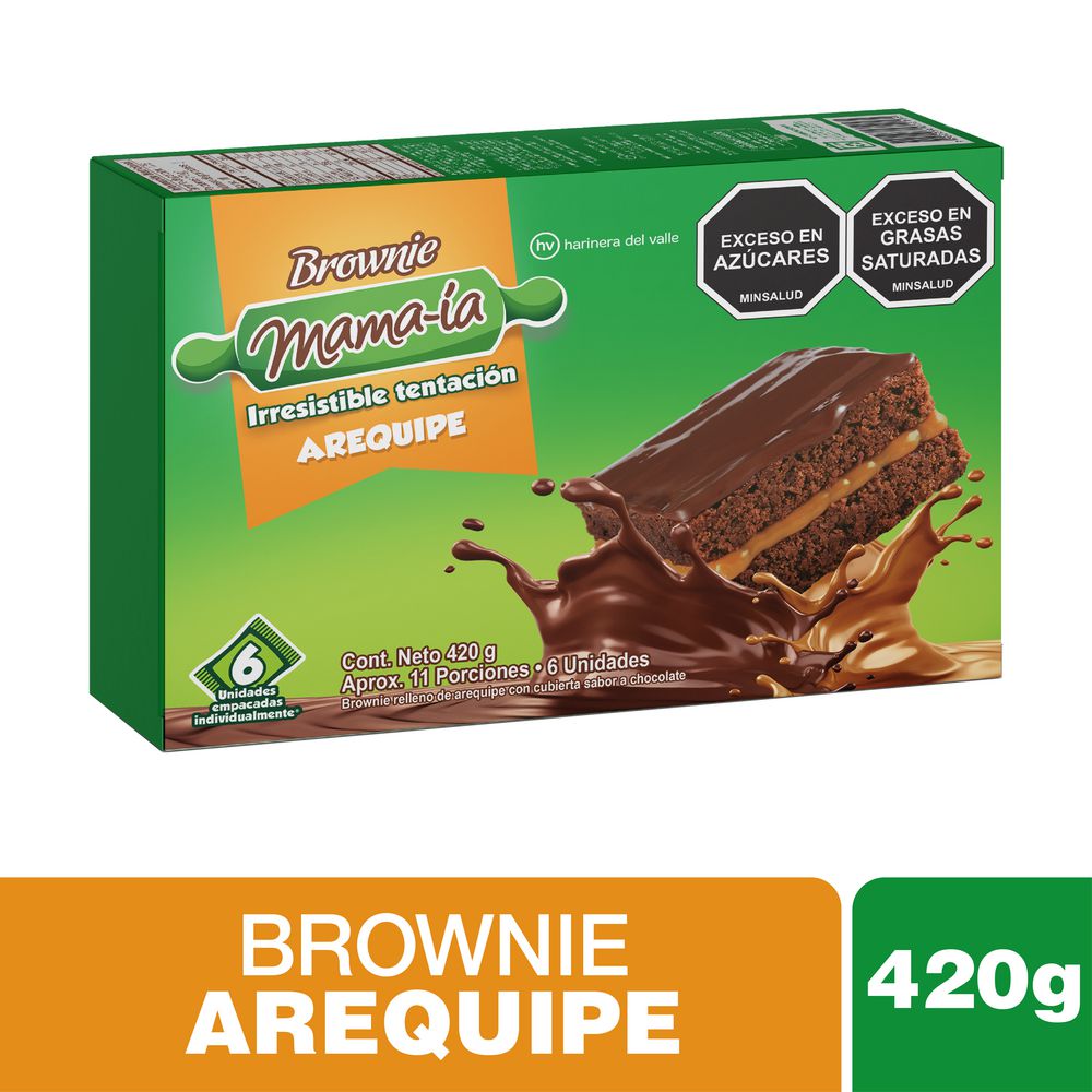 Brownie MAMAIA x6und arequipe (420  gr) img #1