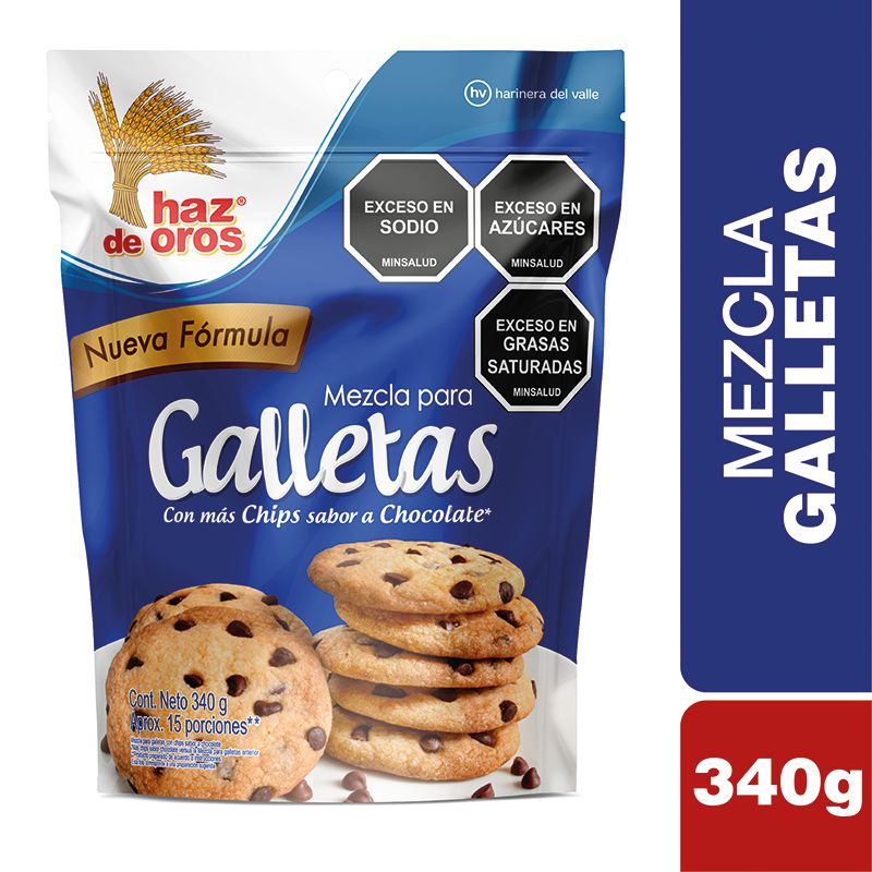 Mezcla para galletas HAZ DE OROS con chips sabor chocolate (340  gr) img #1