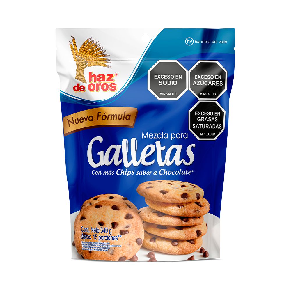 Mezcla para galletas HAZ DE OROS con chips sabor chocolate (340  gr) img #2