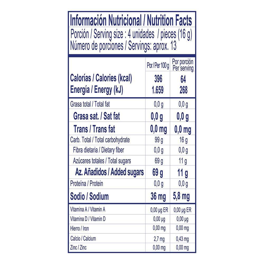 Confites COLOMBINA fruticas rellenos (200  gr) img #4
