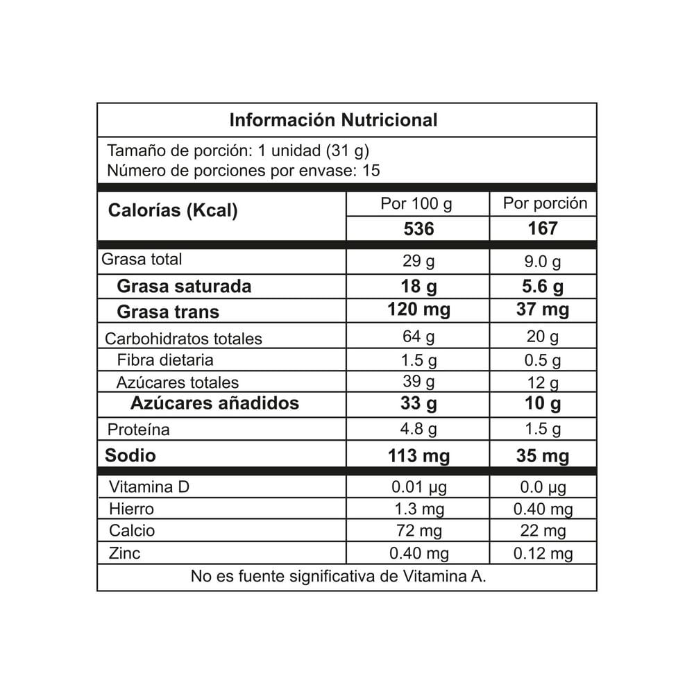 Chocolatina GOL cubierta sabor chocolate (465  gr) img #3