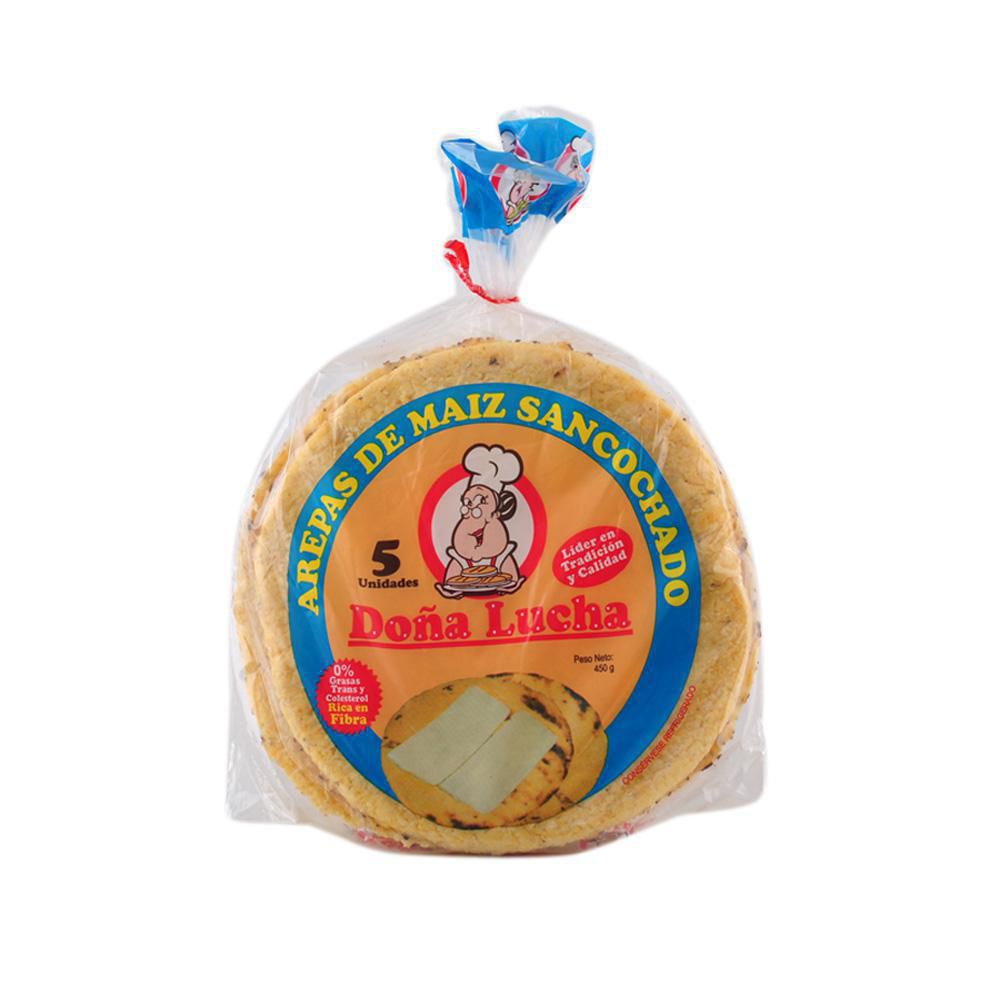 Arepa DONA LUCHA Maiz Sancochado 5 Und (450  gr) img #1