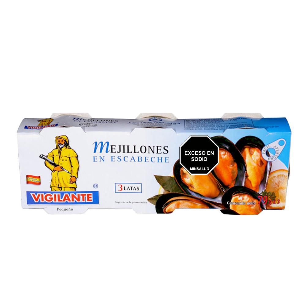 Mejillones VIGILANTE en escabeche pack (87  gr) img #1
