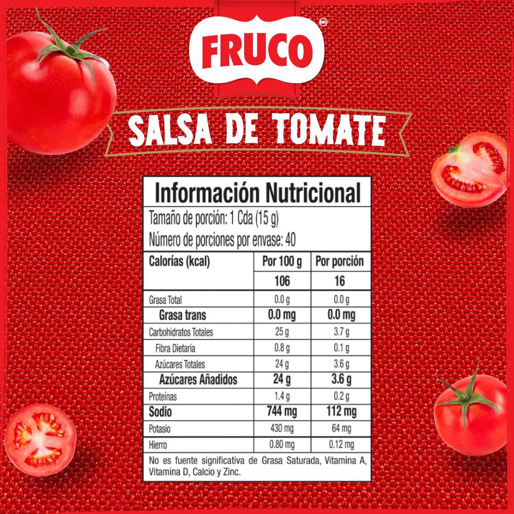 Salsa de tomate FRUCO doy pack (600  gr) img #4