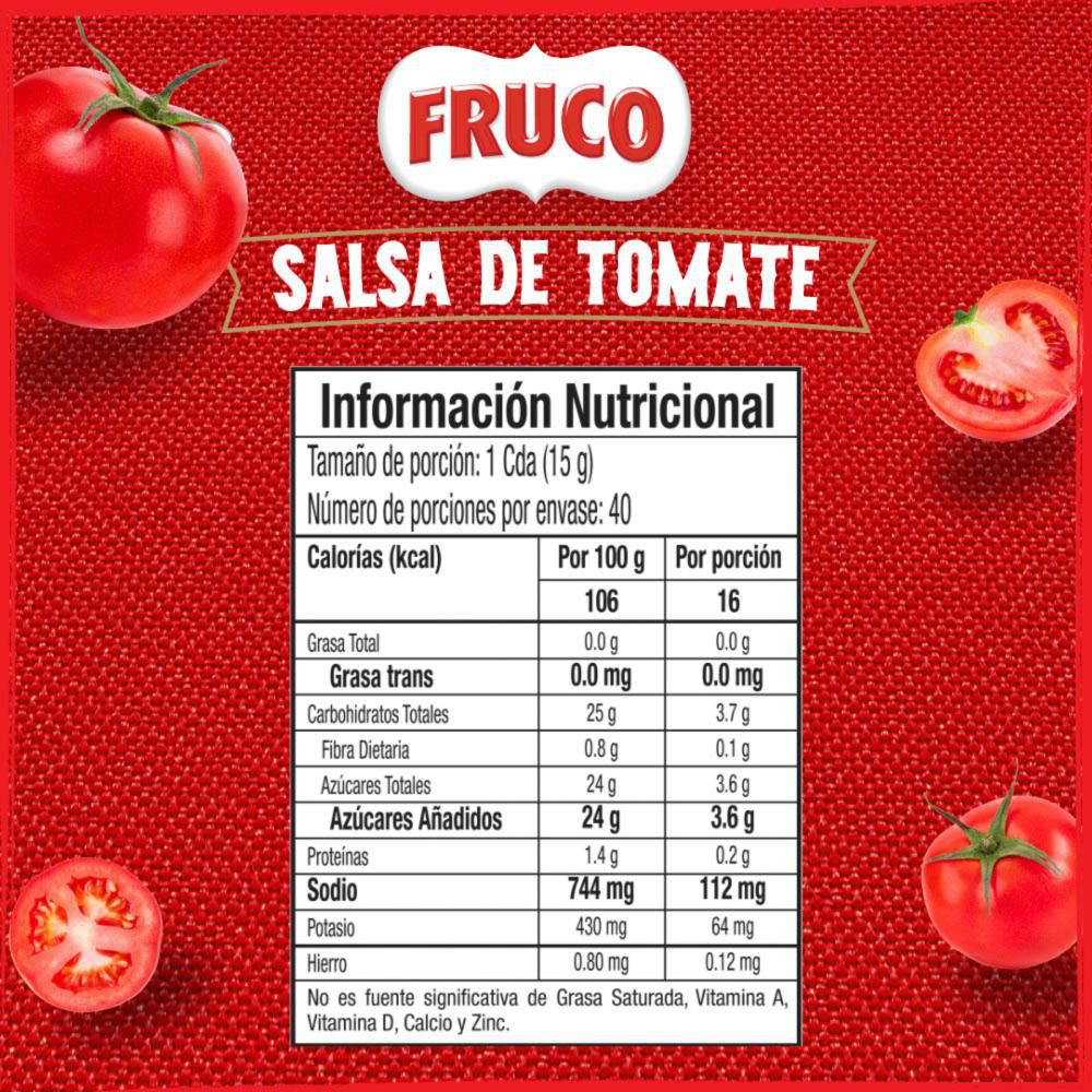 Salsa de tomate FRUCO doy pack (600  gr) img #7