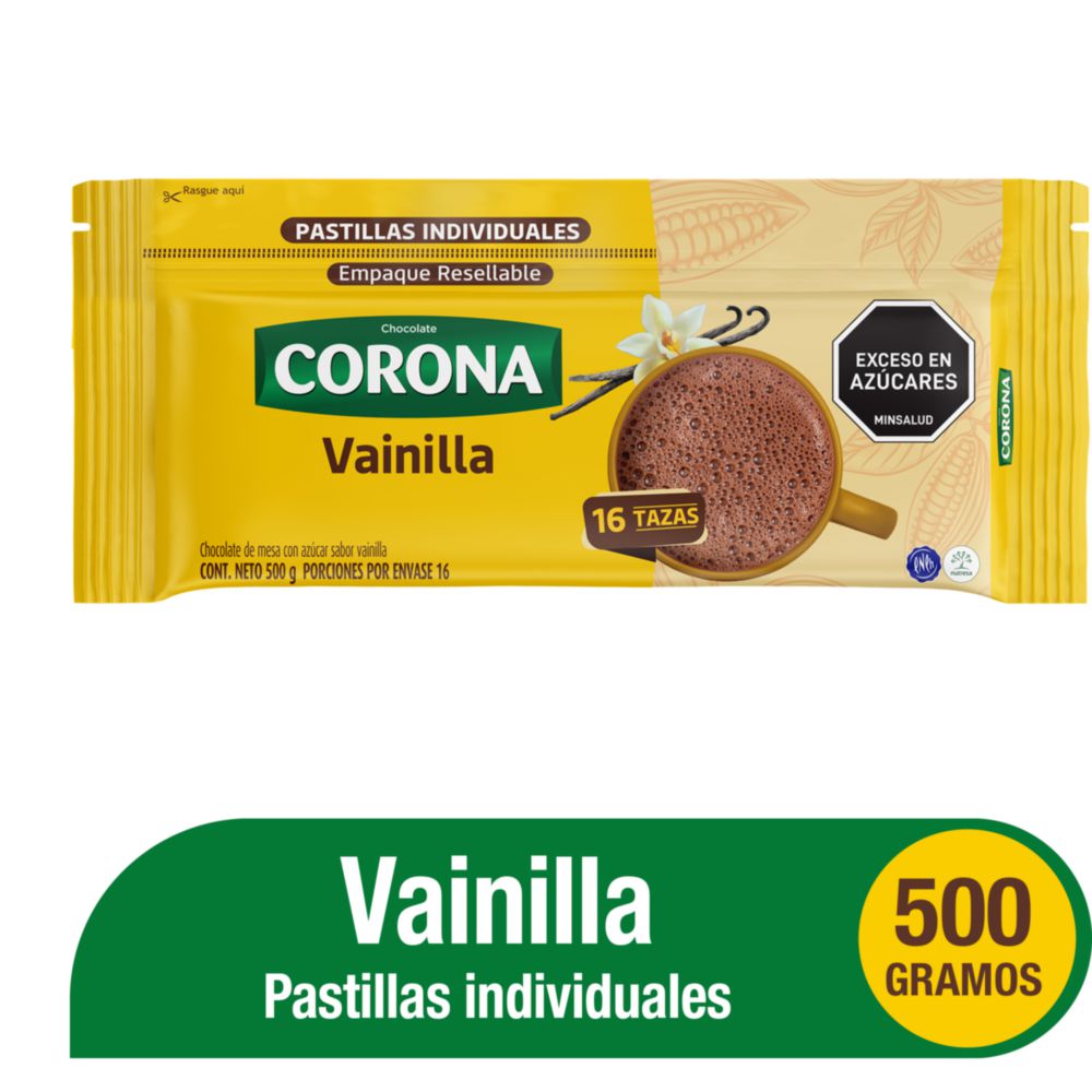 Chocolate CORONA Vainilla pastillas (500  gr) img #1