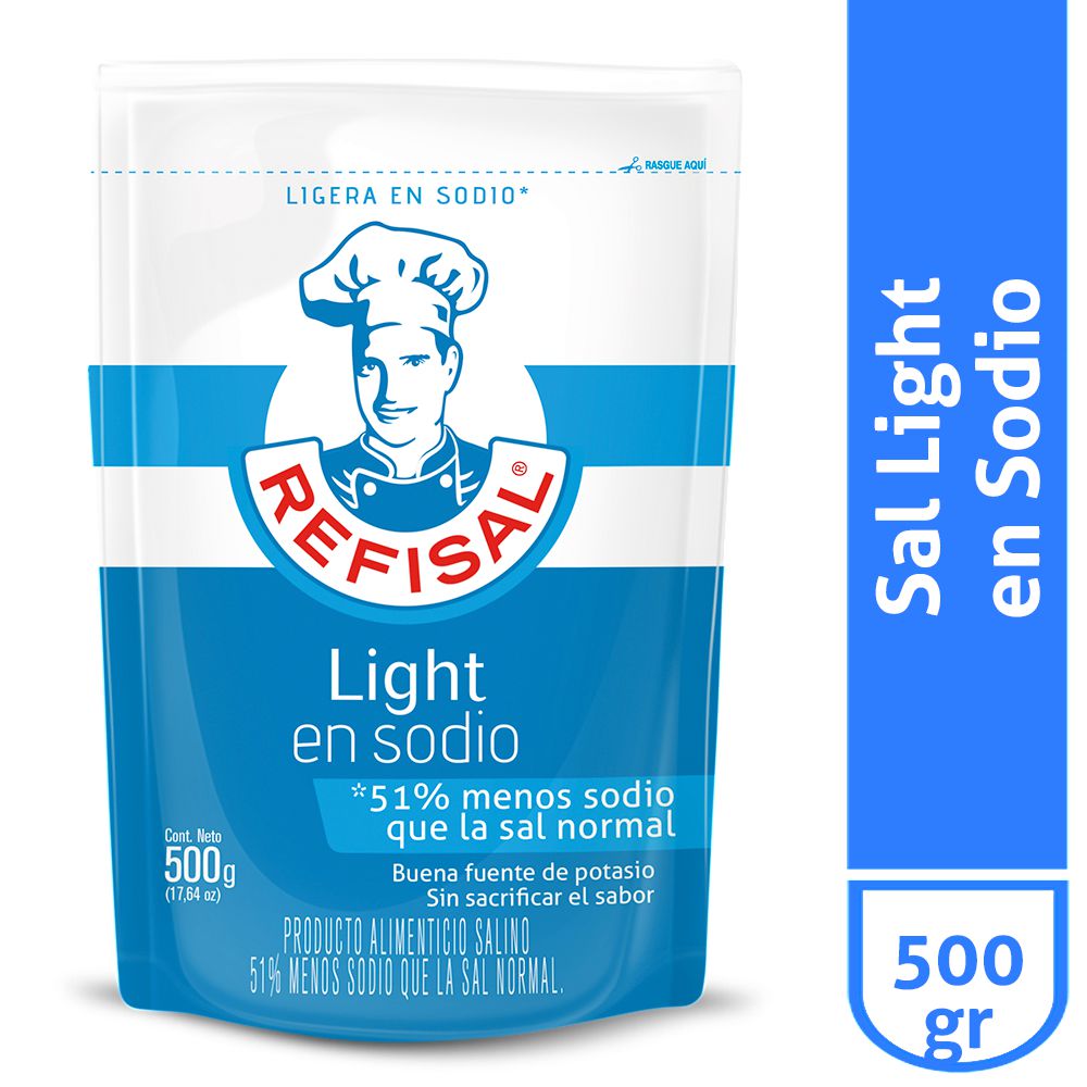 Sal REFISAL baja en sodio con potasio (500  gr) img #1