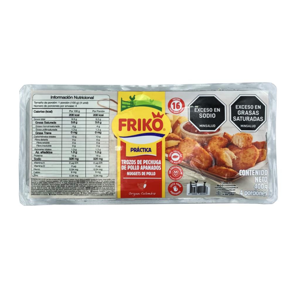 Nuggets de pollo FRIKO apanados (400  gr) img #1