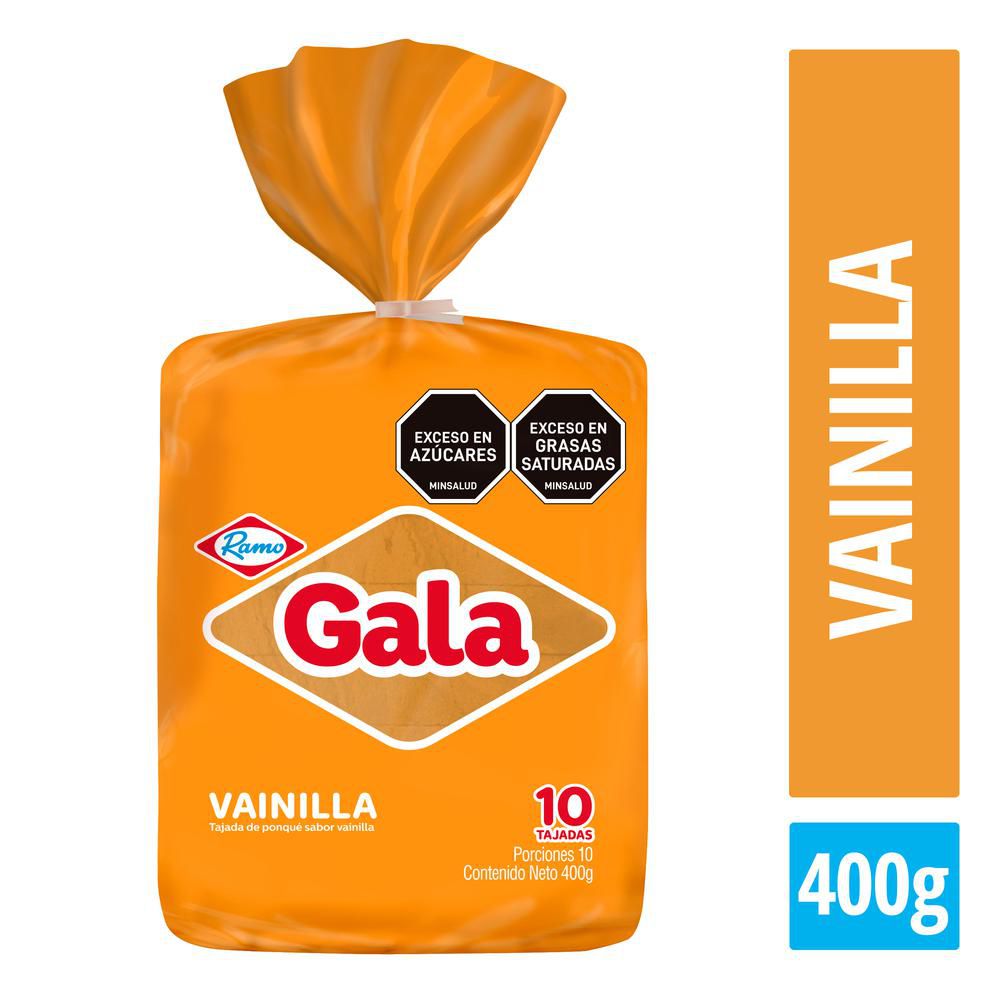 Ponqué GALA Vainilla Bloque (400  gr) img #1