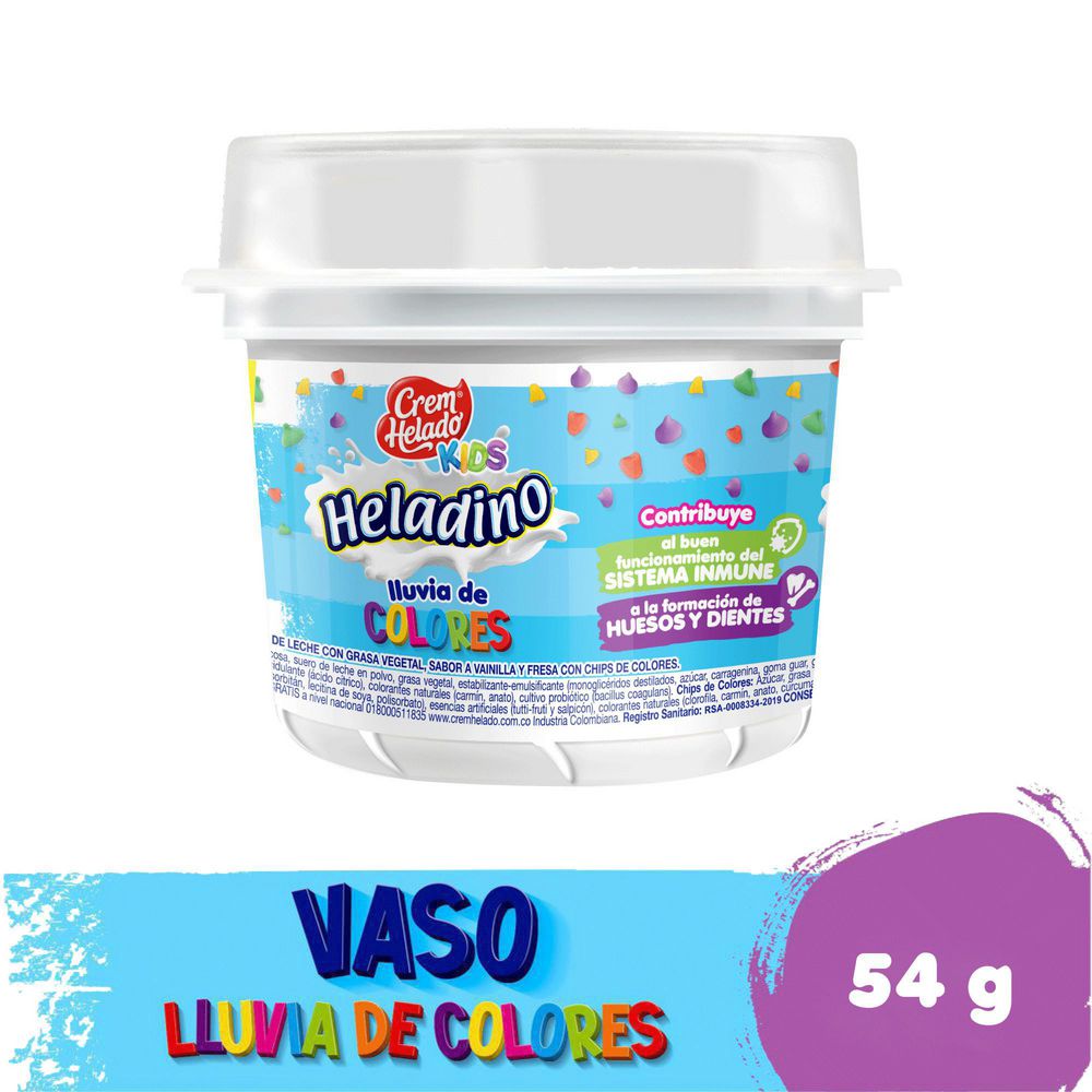 Helado CREM HELADO lluvia colores (54  gr) img #1