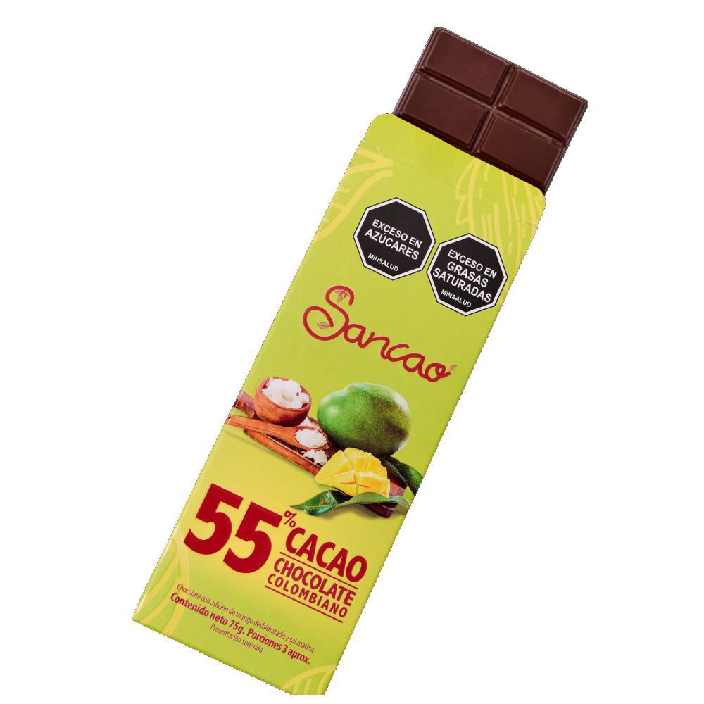 Barra de chocolate SANCAO chocolate colombiano (75  gr) img #2