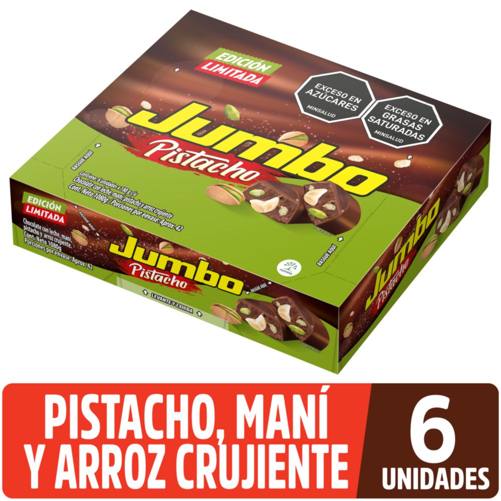 Chocolatina JUMBO Pistacho x6und (1080  gr) img #1