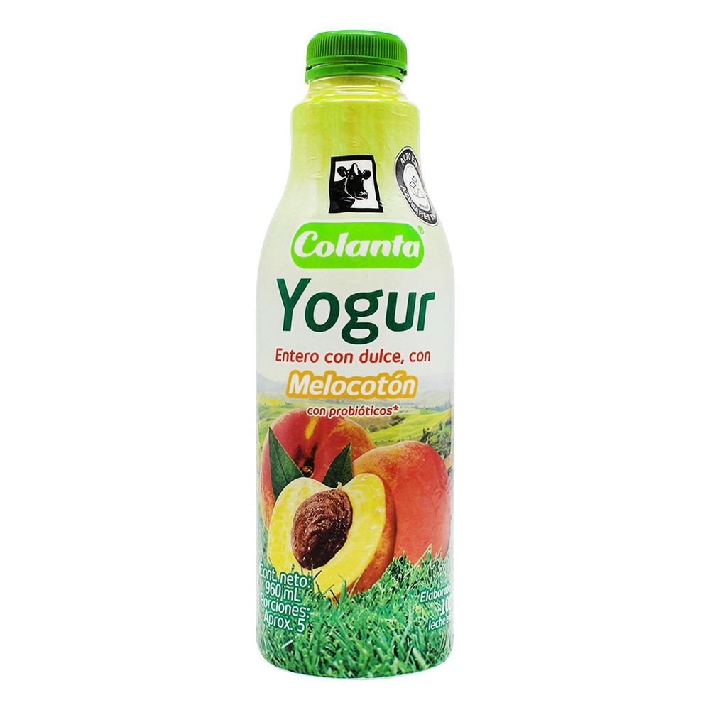 Yogur COLANTA Dulce Melocoton (960  ml) img #2
