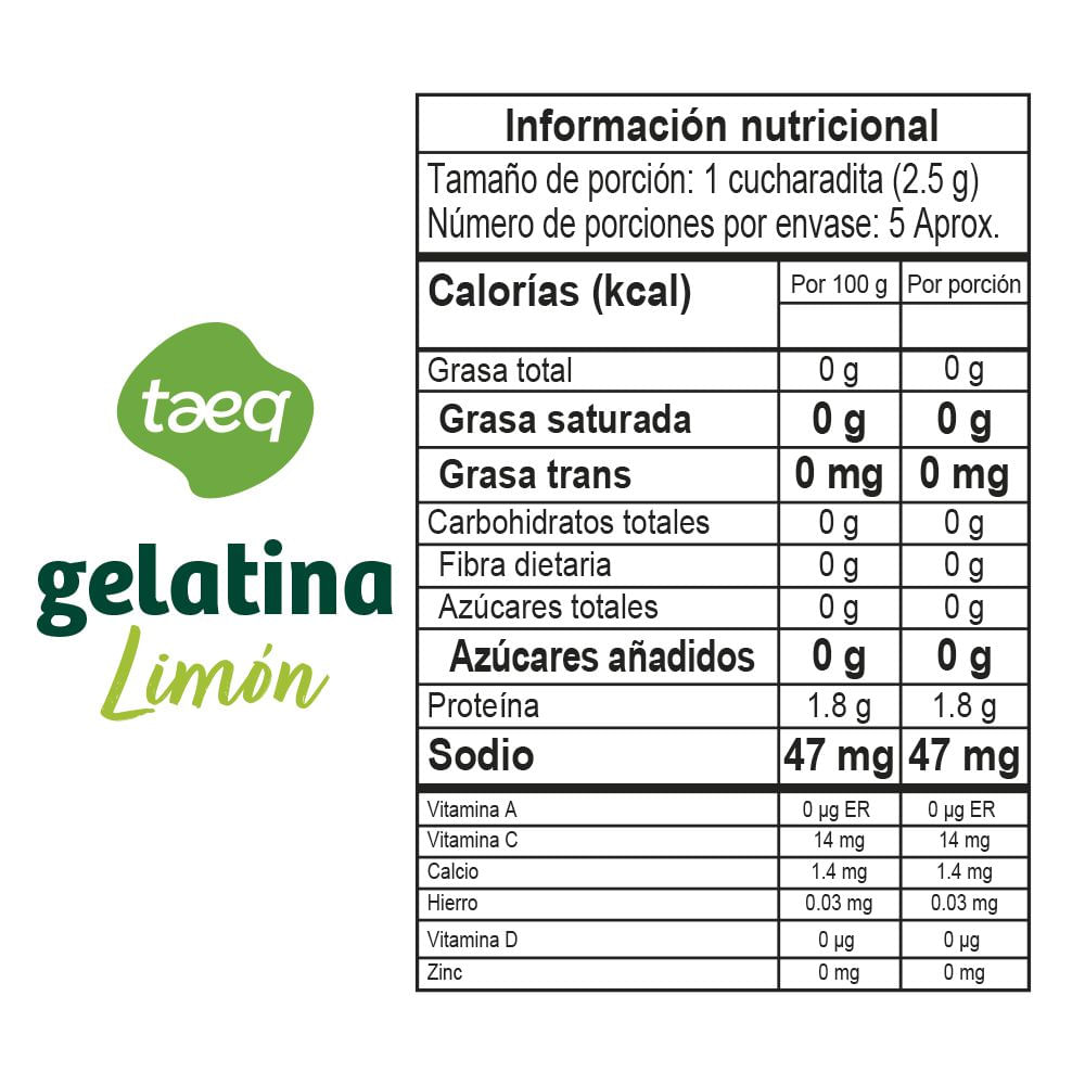 Gelatina TAEQ  (12  gr) img #2