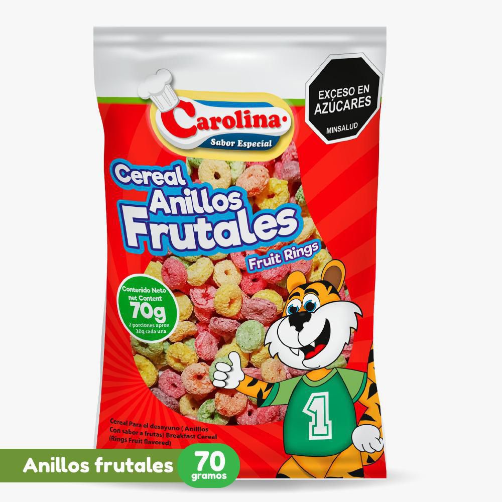 Cereal CAROLINA anillos frutales (70  gr) img #1