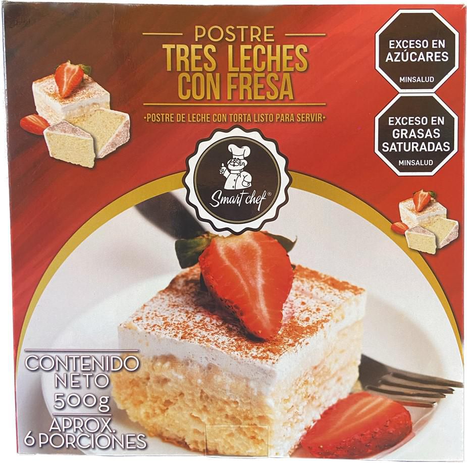 Postre SMARTCHEF Tres Leche Fresa (500  gr) img #1