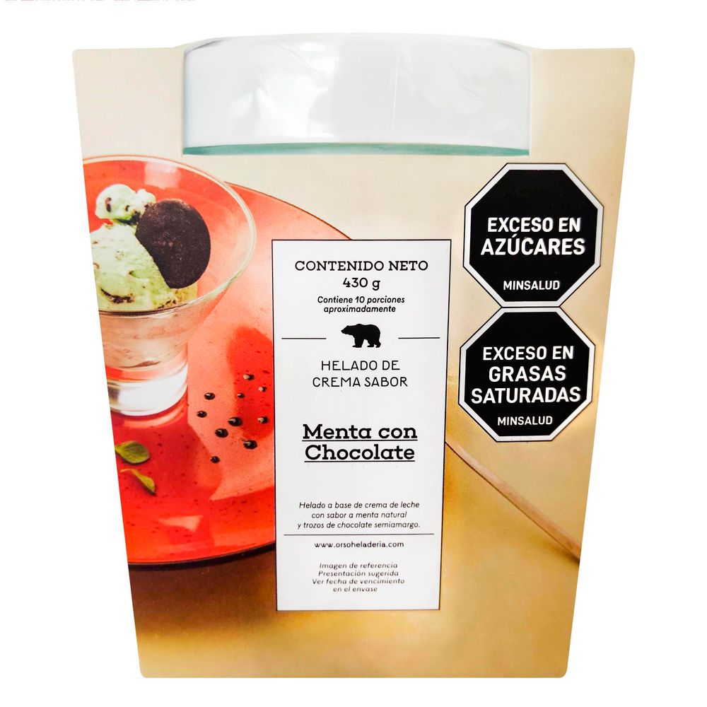 Helado ORSO HELADERIA Menta Chocolate (430  gr) img #1