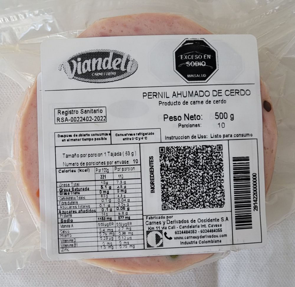 Pernil de cerdo Ahumado   (500  gr) img #1