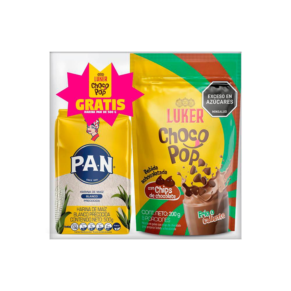 Bebida achocolatada  LUKER CACAO  + harina de maíz (200  gr) img #1