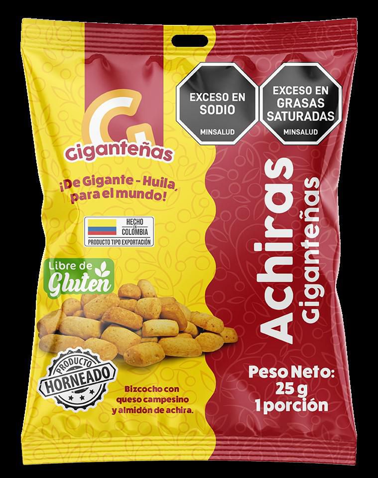 ACHIRAS GIGANTENAS 12 UND X 25 GR  GIGANTENAS SNACK SALUDABLE (25  gr) img #1