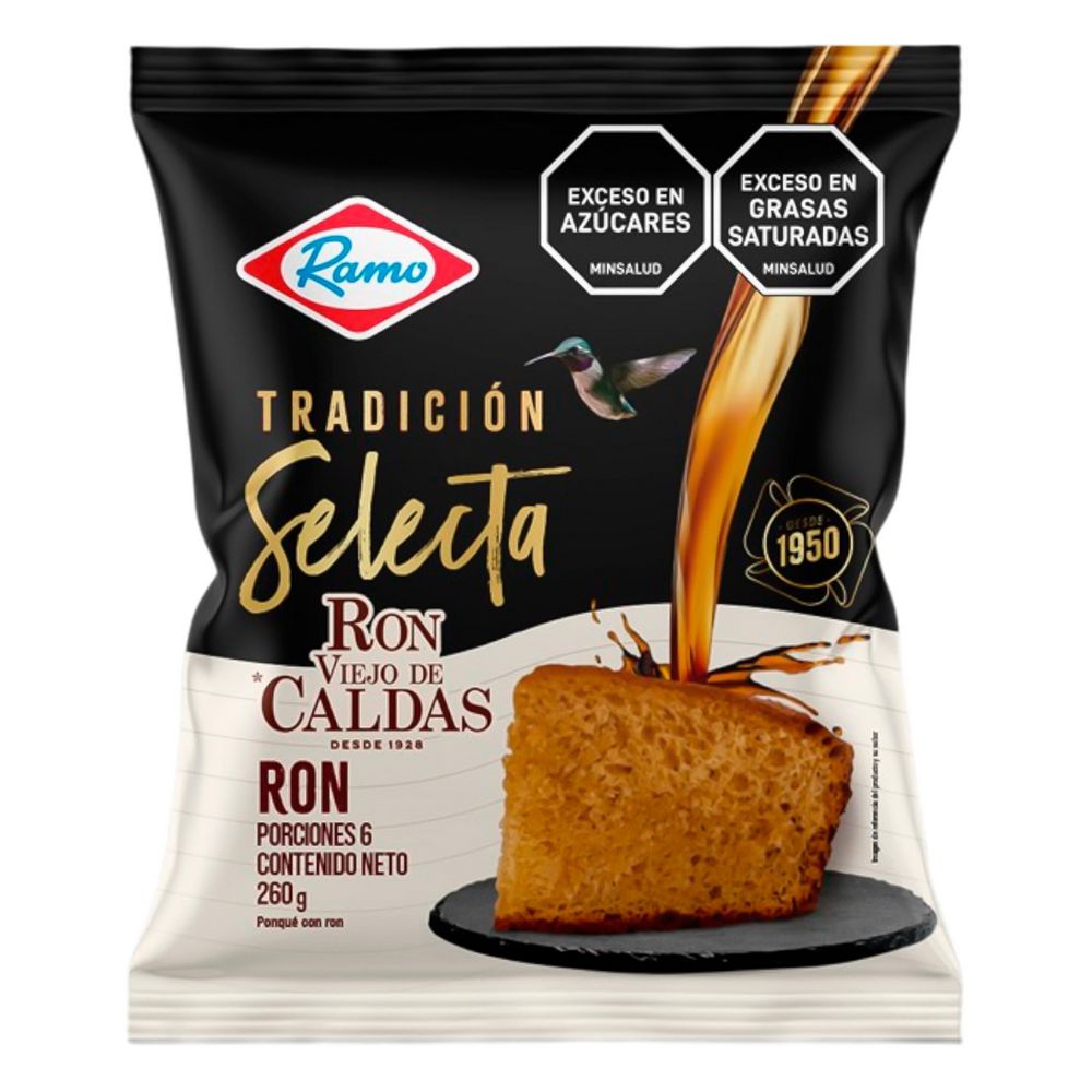 Ponqué RAMO tradición selecta ron viejo Caldas (260  gr) img #1