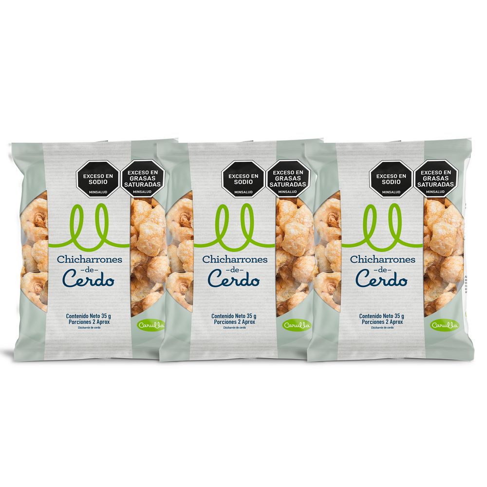 Chicharrón CARULLA Producto rico en proteina (70  gr) img #1