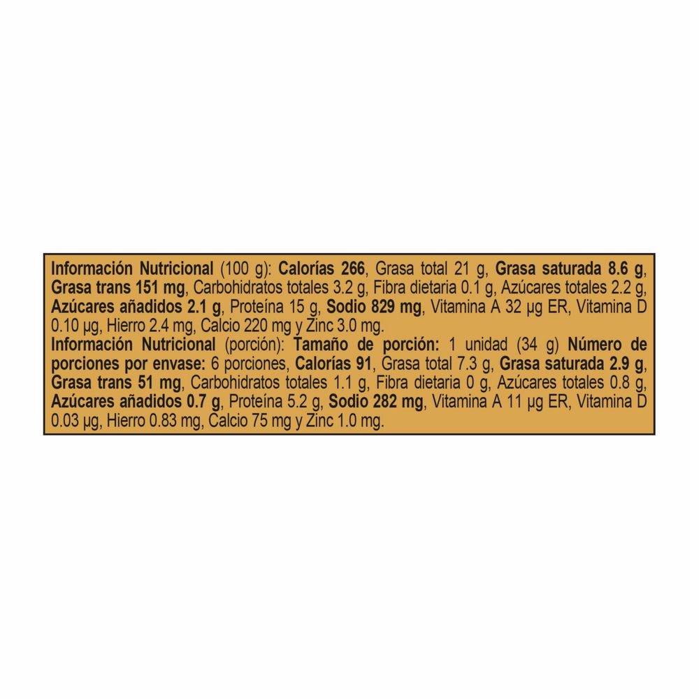 Salchicha RANCHERA Queso Chipotle (204  gr) img #3