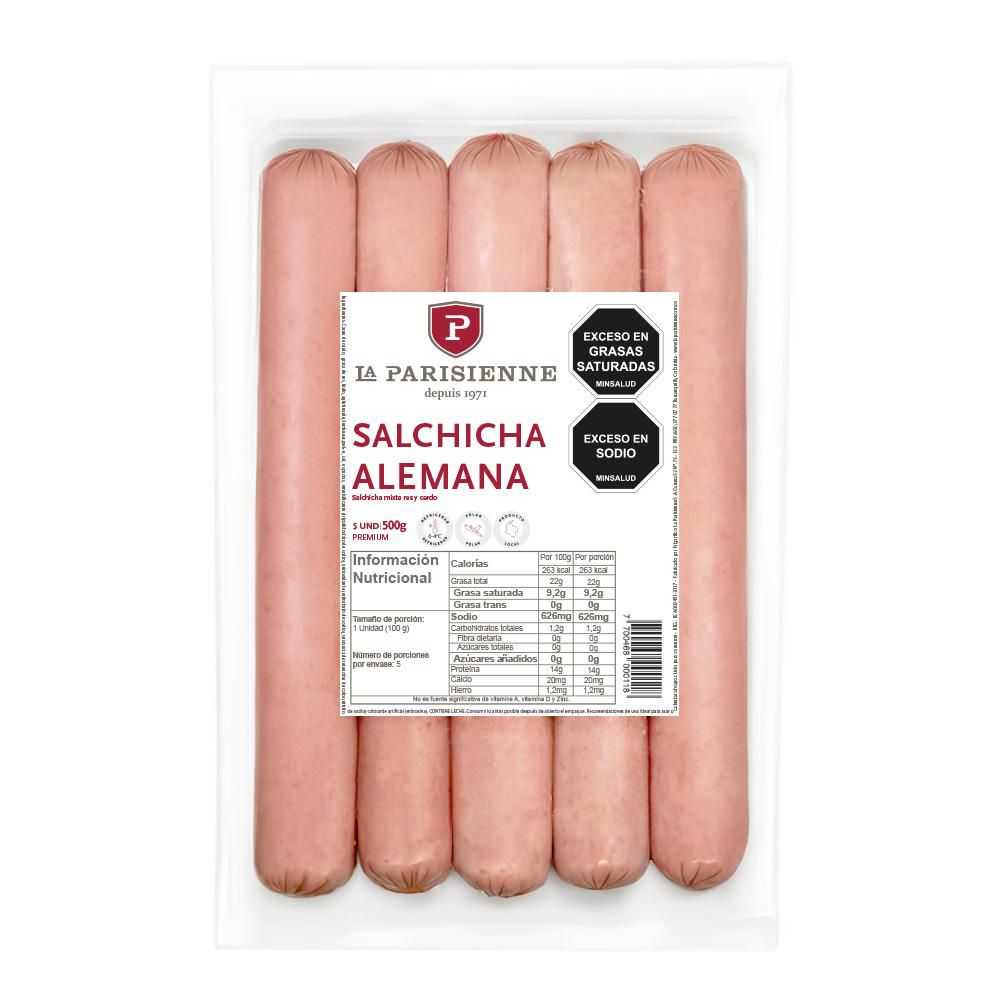 Salchicha PARISIENNE alemana (500  gr) img #1