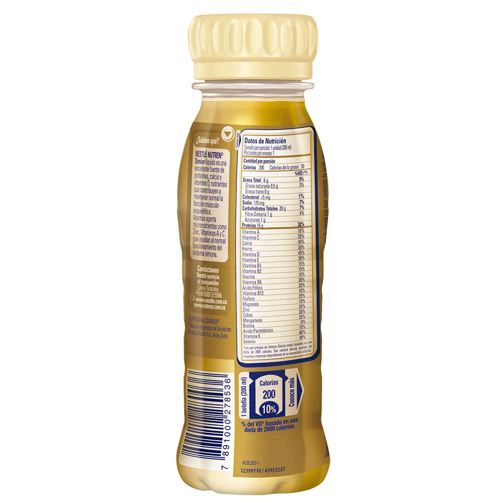 Complemento nutricional NESTLÉ HEALTH SCIENCE NUTREN senior mix de frutas líquido (200  ml) img #9