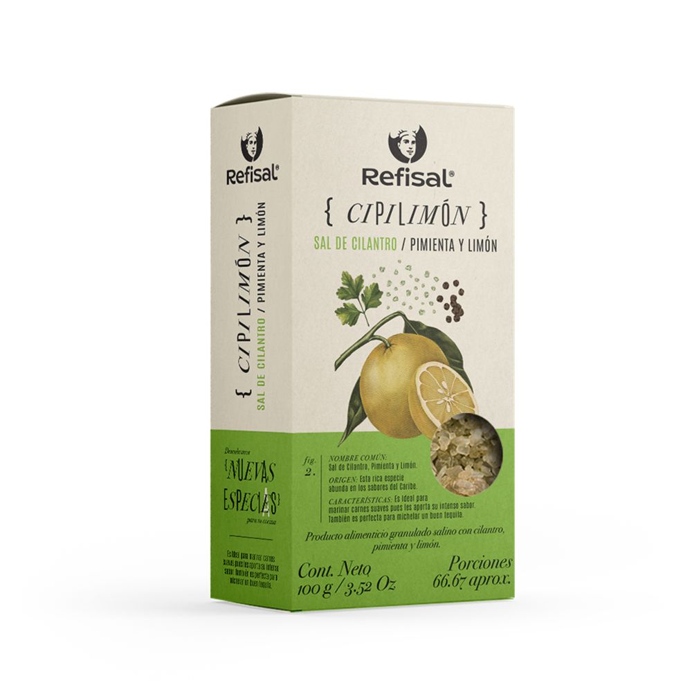Sal  REFISAL cilantro pimienta y limón (100  gr) img #1