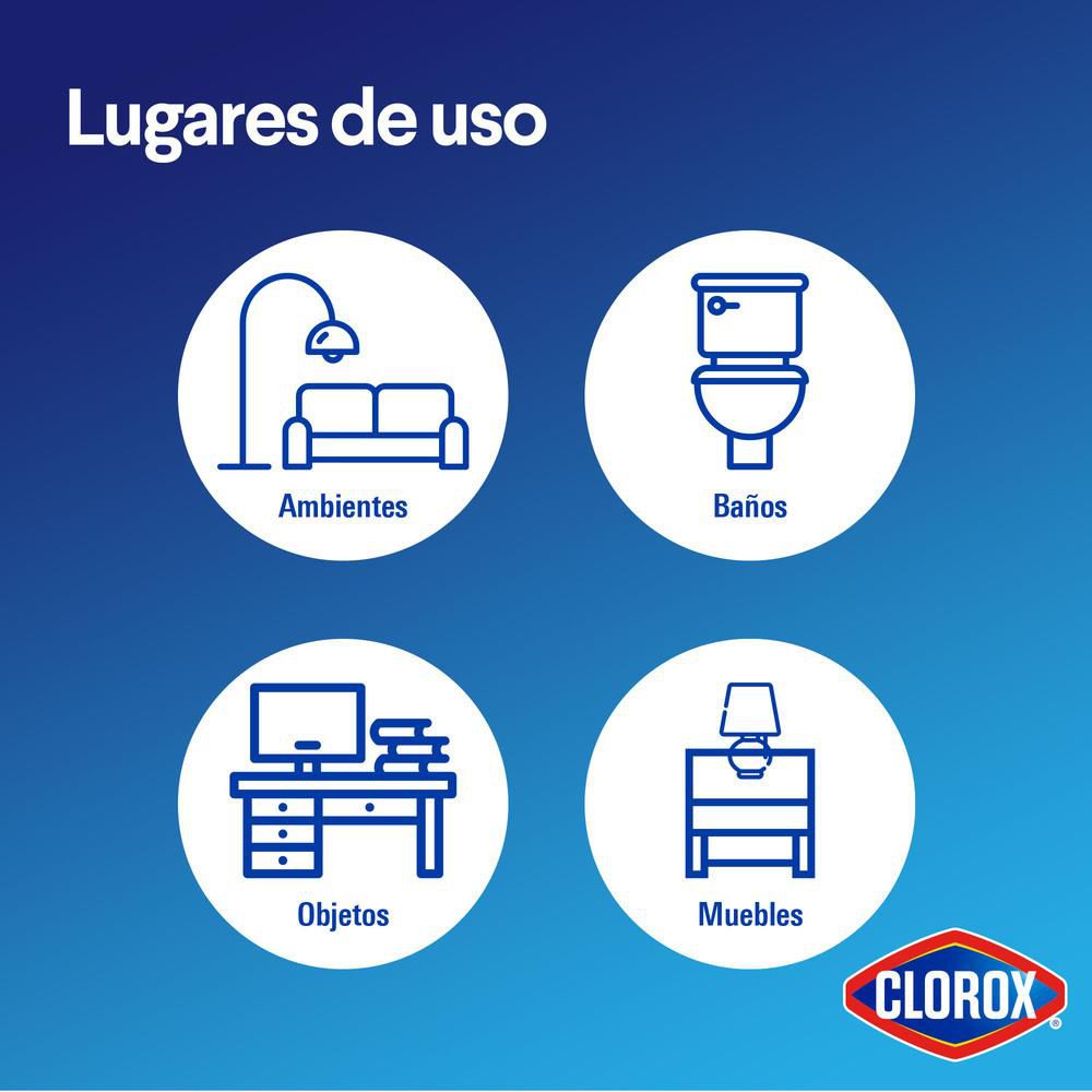 Desinfectante CLOROX en aerosol multisuperficies (332  ml) img #6