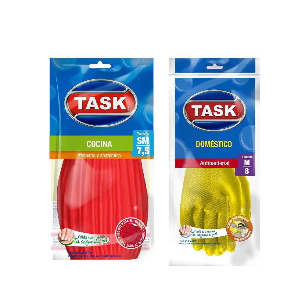 Guantes TASK cuida tus manos tallas 7 y 8 (1  und) img #1