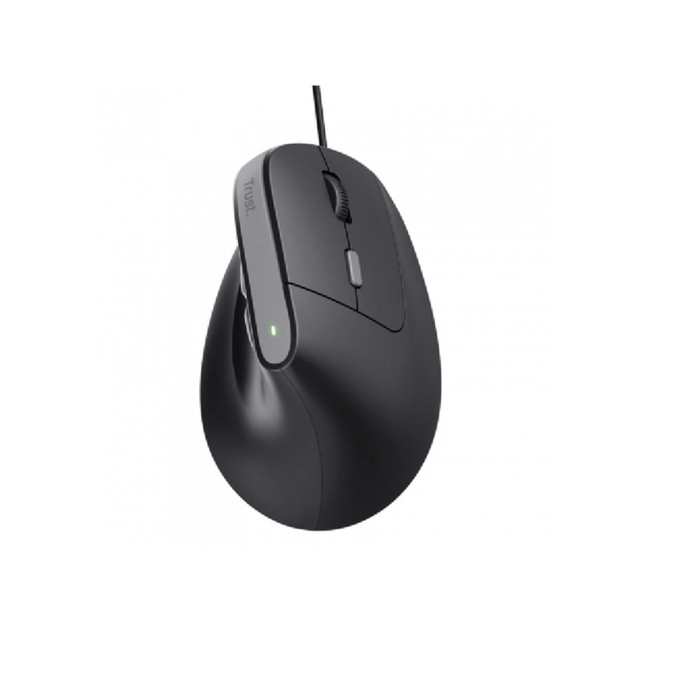 Mouse Trust Cableado Ergonómico Vertical Bayo Ii Negro img #2