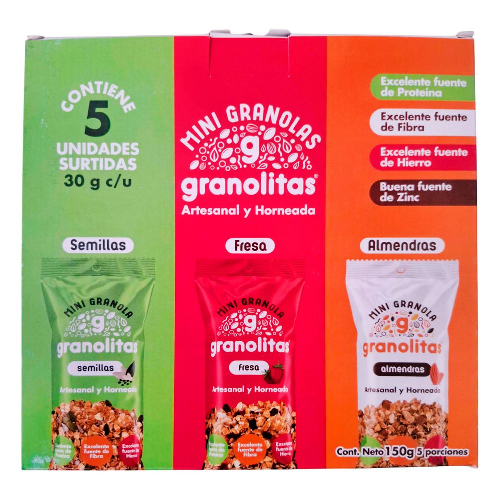 Granola GRANOLITAS artesanal y horneada (5  UNIDAD) img #1
