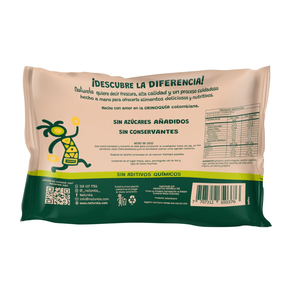 Rosquitas NATURELA de garbanzos (240  gr) img #3