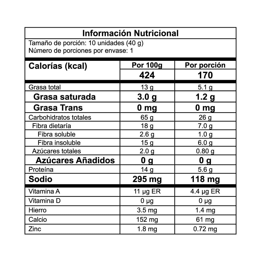 Rosquitas NATURELA de garbanzos (240  gr) img #4