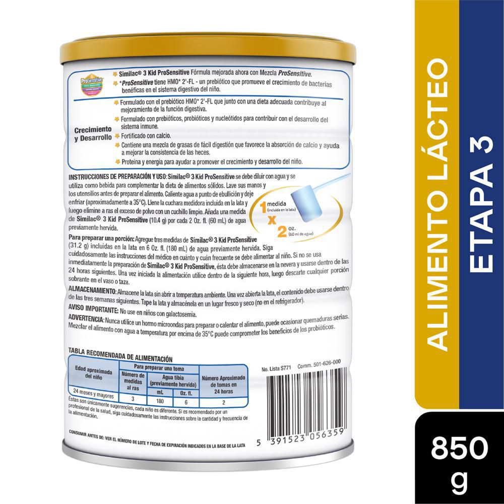 Alimento lácteo SIMILAC en polvo (850  gr) img #2